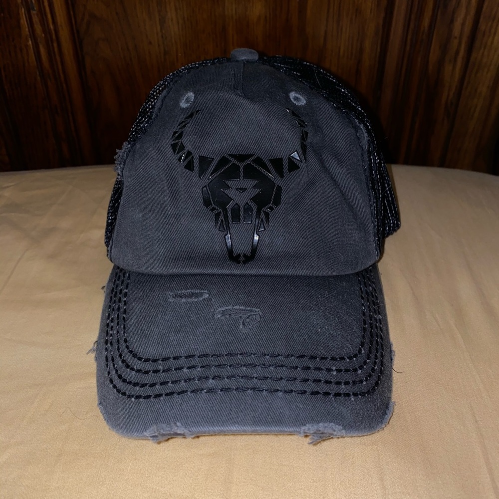 Men’s Native blackgrey distressed baseball hat cap